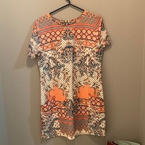 Abercrombie floral shirt dress